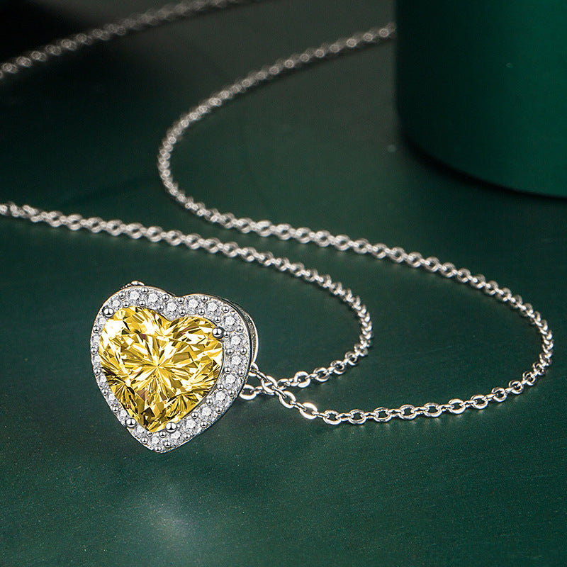 Valentine Diamond Love Heart Necklace