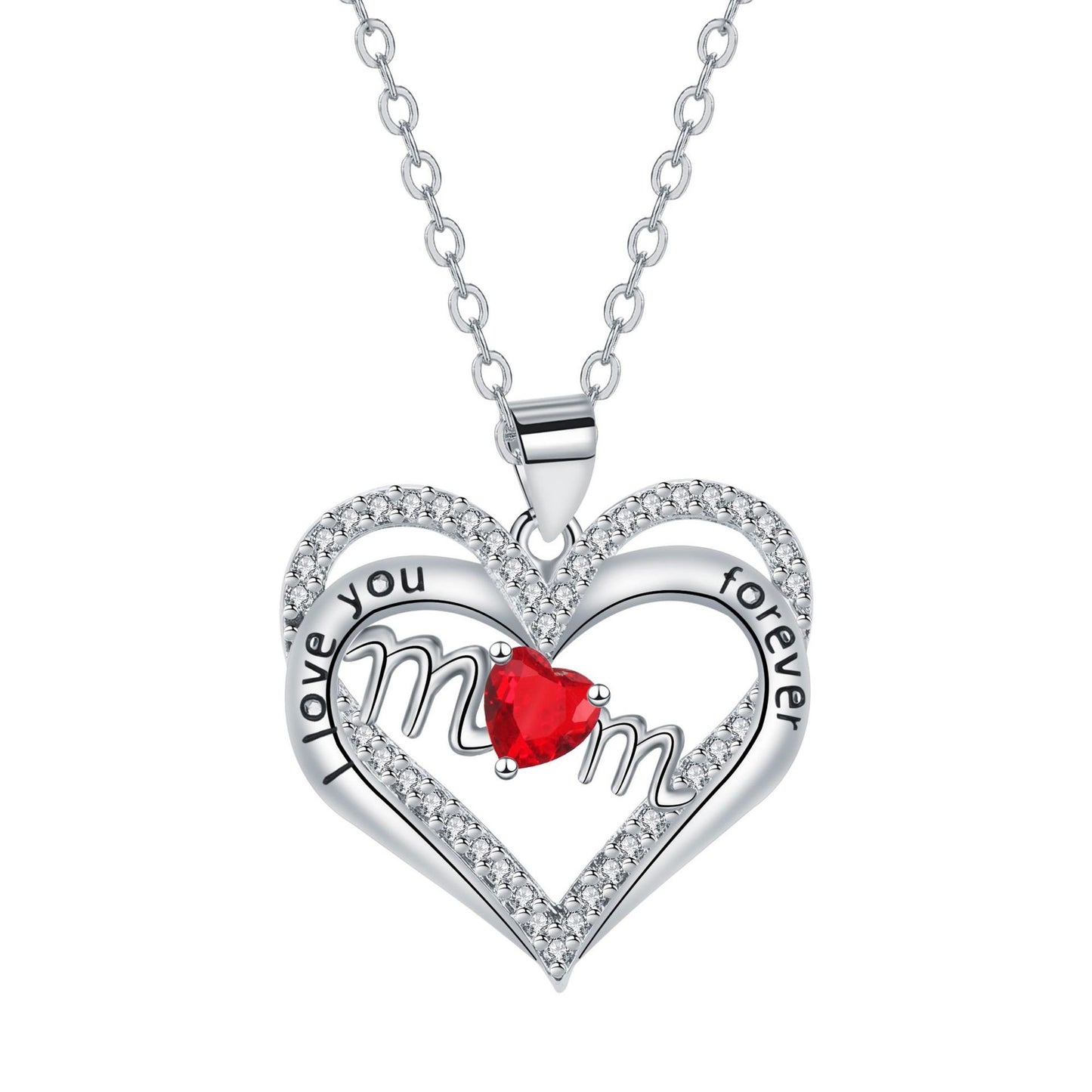 Valentine Love Mom Necklace