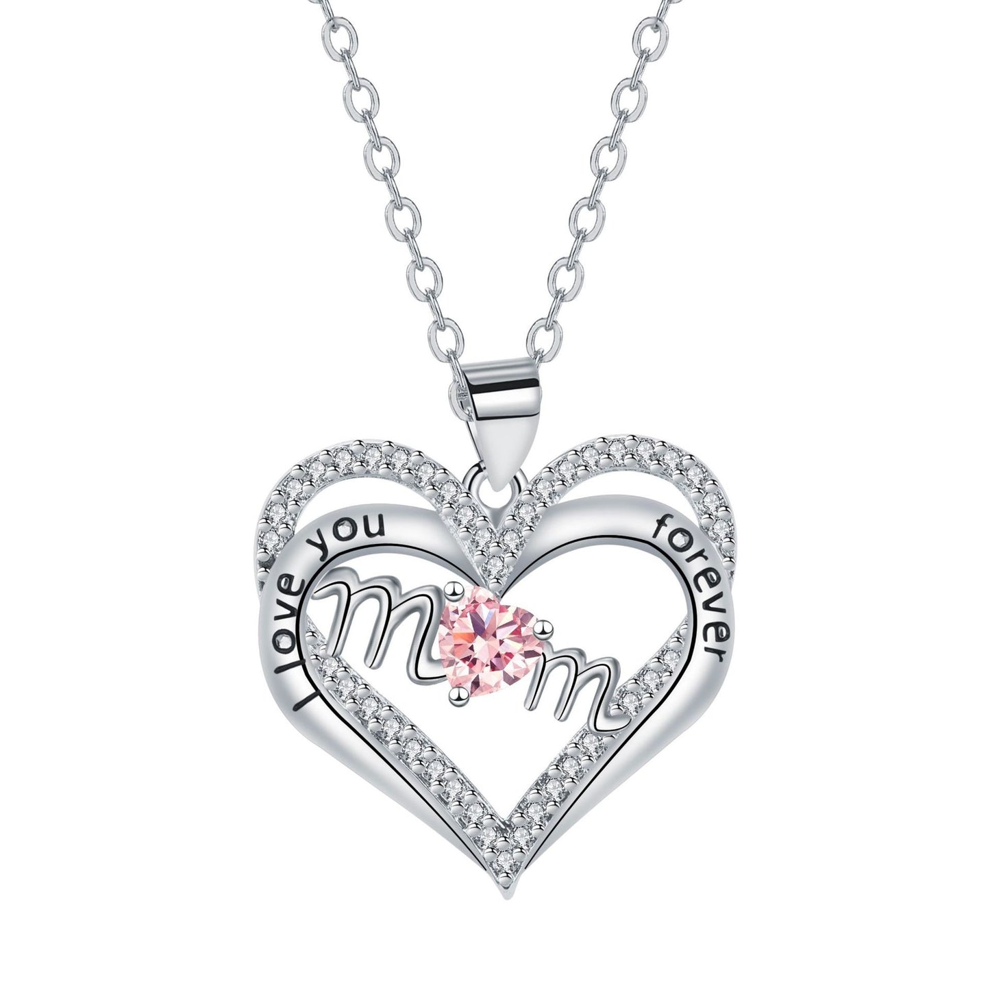 Valentine Love Mom Necklace