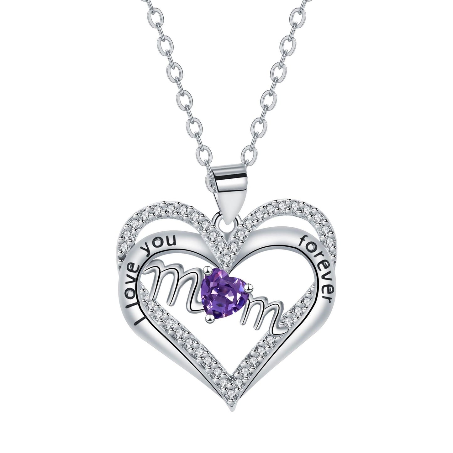 Valentine Love Mom Necklace