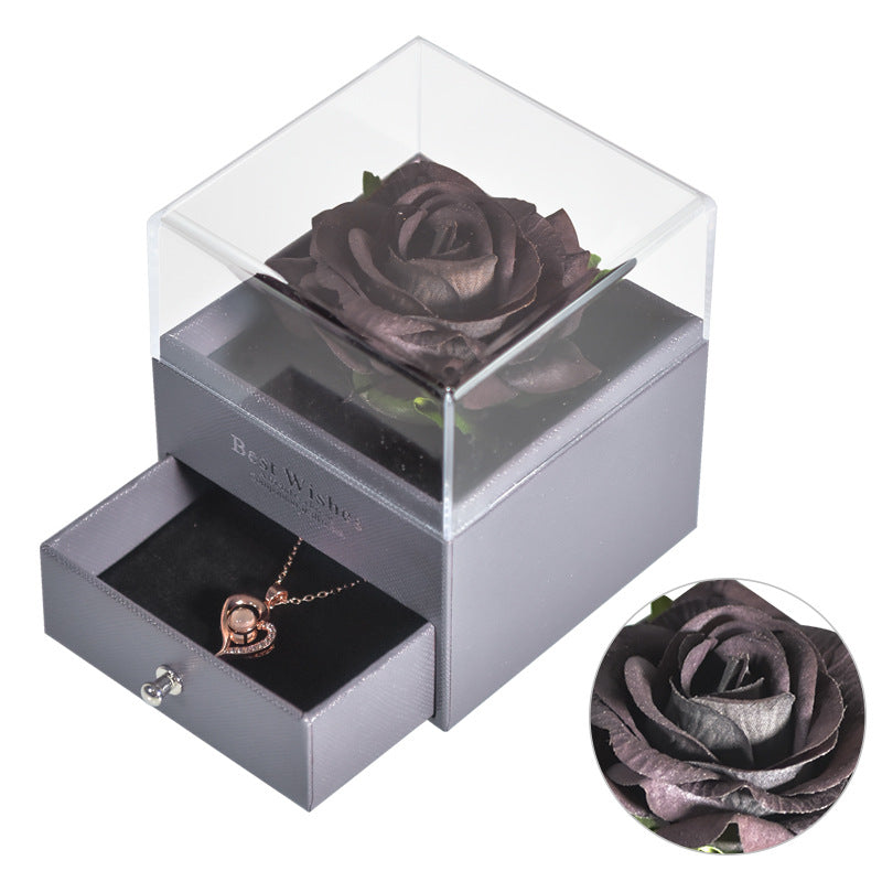 Deluxe Rose Jewelry Box