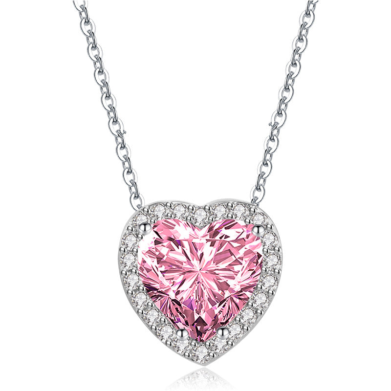 Valentine Diamond Love Heart Necklace