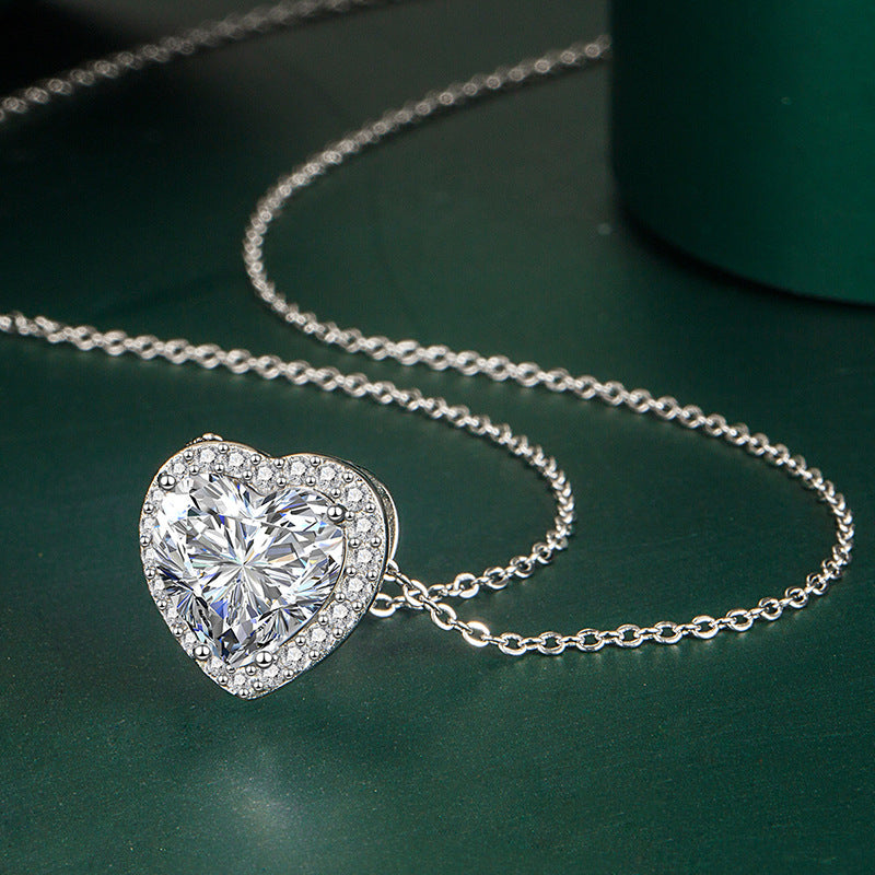 Valentine Diamond Love Heart Necklace