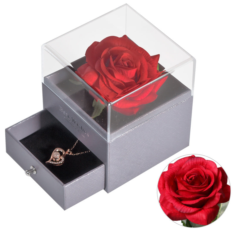 Deluxe Rose Jewelry Box