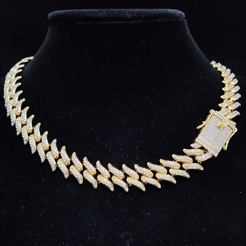 Bling Iced Out Necklace High quality {Silver} {Gold}