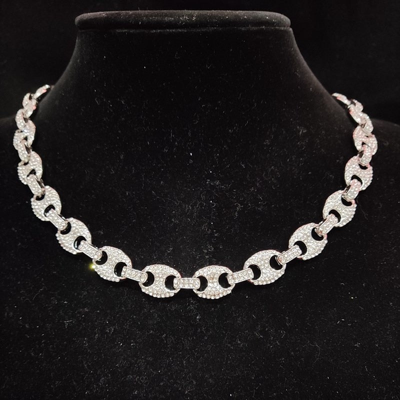 Bling Iced Out Necklace High quality {Silver} {Gold}