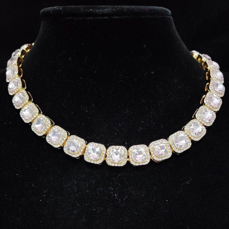 Bling Iced Out Necklace High quality {Silver} {Gold}