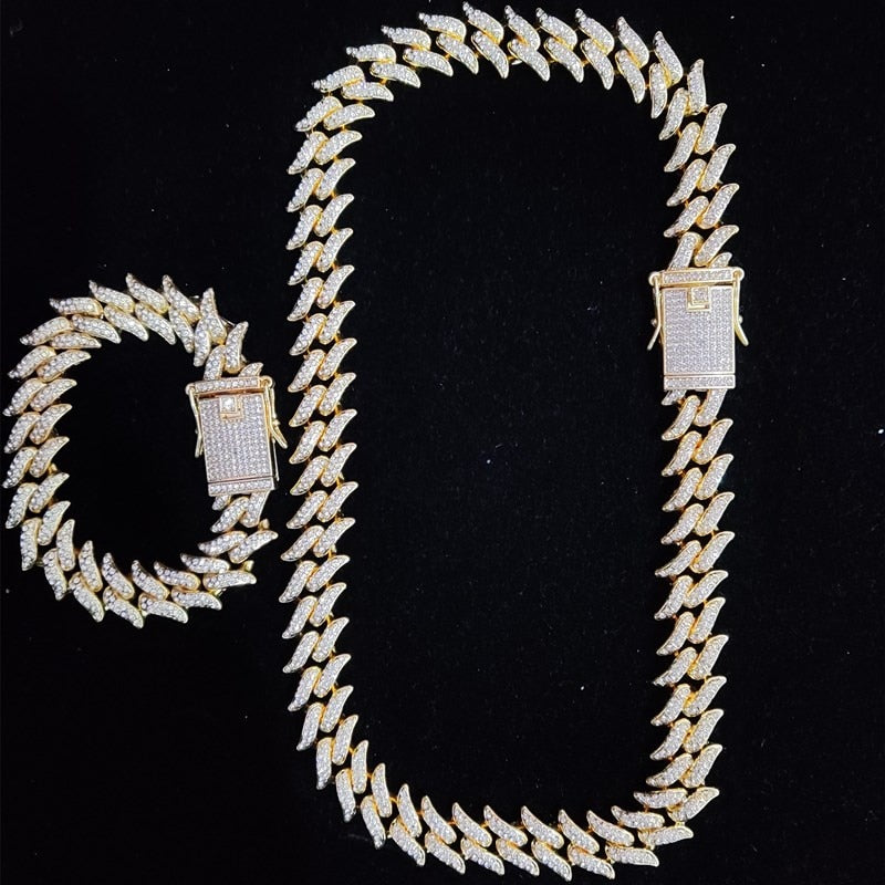 Bling Iced Out Necklace High quality {Silver} {Gold}