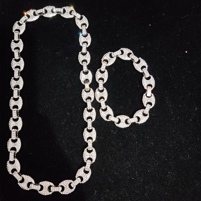 Bling Iced Out Necklace High quality {Silver} {Gold}