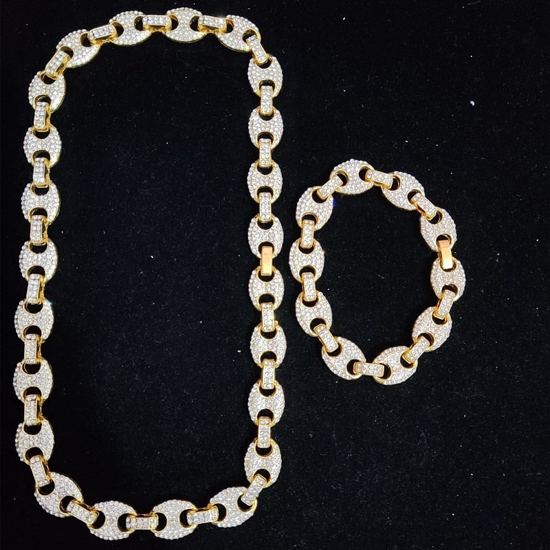 Bling Iced Out Necklace High quality {Silver} {Gold}