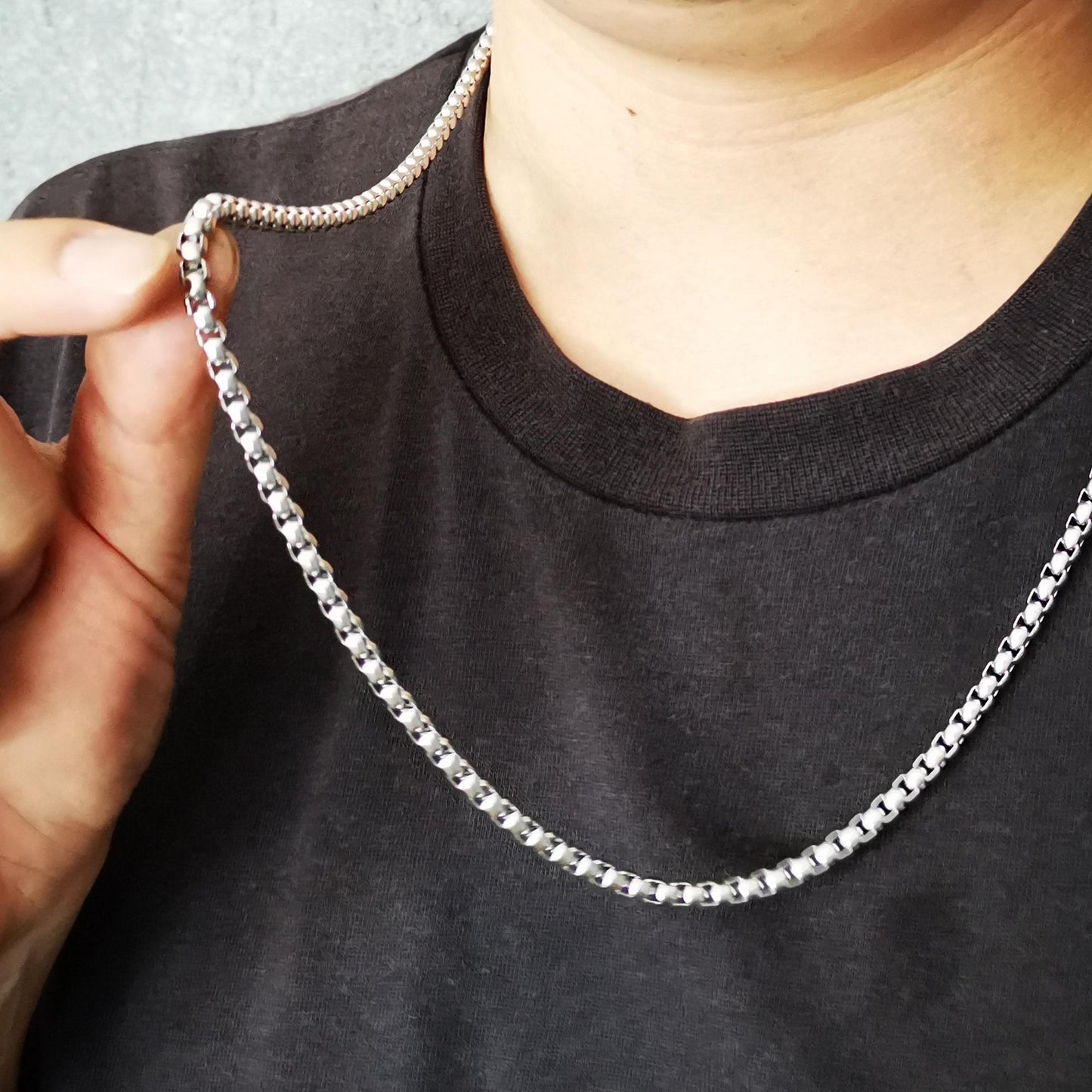 Cuban Link Chain Necklace {Silver}